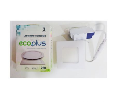ECOPLUS LED CUADRADO  3W 5000K