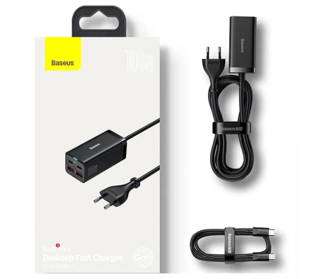 BASEUS CARG CCGP000101 2U+2C 100W NEGRO