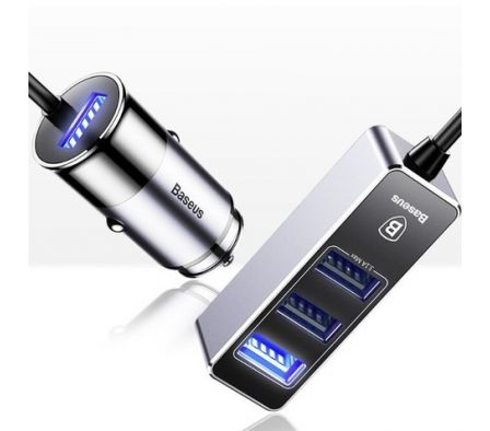 BASEUS CARG AUTO U*4 GRIS