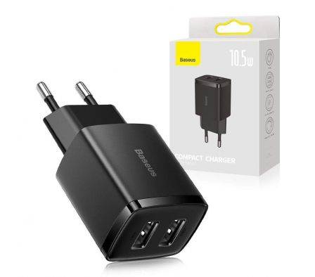 BASEUS CARG 2U 10.5W CCXJ010201 NEGRO