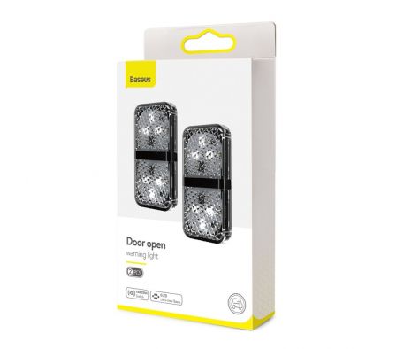 BASEUS LUZ CRFZD-01 ADVERT P/PUERTA 2PC BK