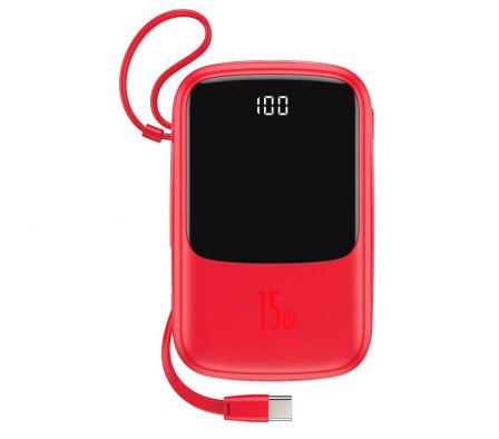 BASEUS PB 10000MAH 15W ROJO TYPE-C
