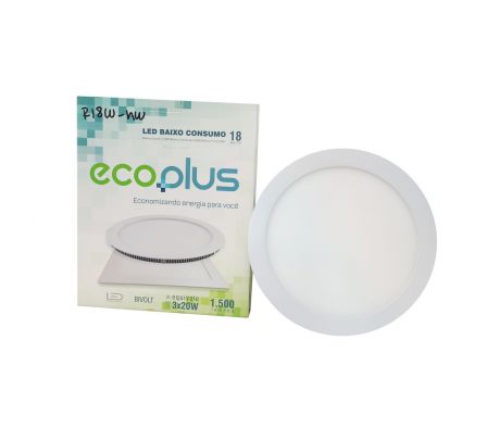 ECOPLUS LED REDONDO 18W 5000K (-11)