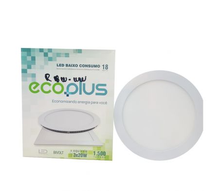 ECOPLUS LED REDONDO 18W 3500K (+1)