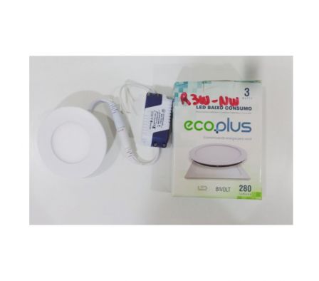 ECOPLUS LED REDONDO  3W 5000K (-1)