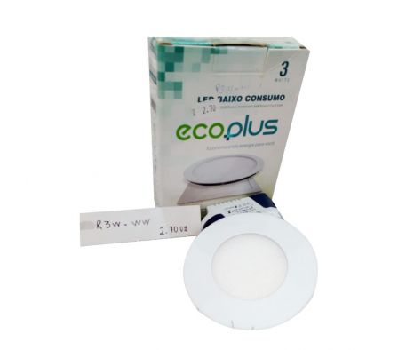 ECOPLUS LED REDONDO  3W 3500K (+1)