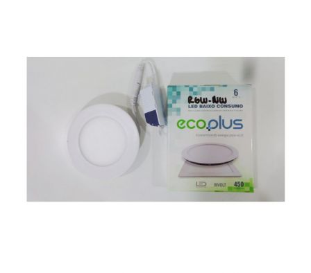 ECOPLUS LED REDONDO  6W 5000K (-1)